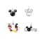 Disney® Silver Mickey & Minnie Love Charm Set